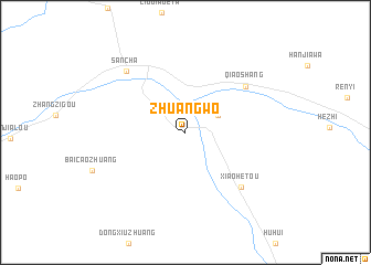 map of Zhuangwo