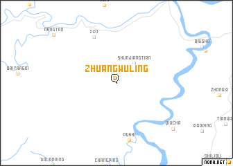 map of Zhuangwuling