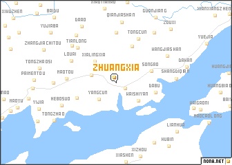 map of Zhuangxia