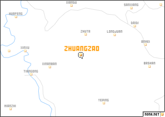 map of Zhuangzao