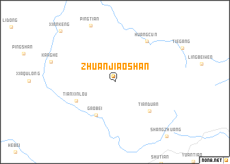 map of Zhuanjiaoshan