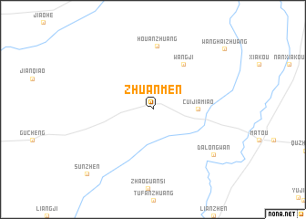 map of Zhuanmen