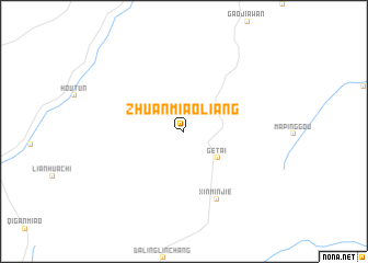 map of Zhuanmiaoliang