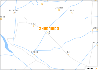 map of Zhuanmiao