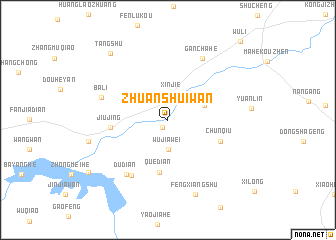 map of Zhuanshuiwan