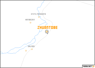 map of Zhuantobe