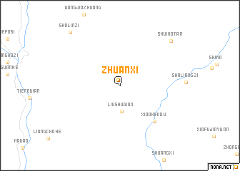map of Zhuanxi