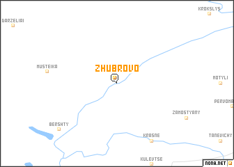 map of Zhubrovo