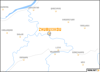 map of Zhubuxikou