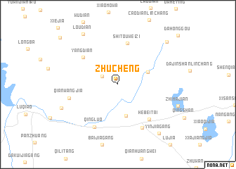 map of Zhucheng