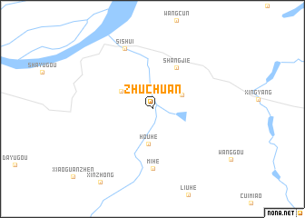 map of Zhuchuan