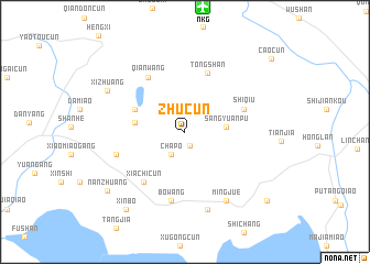 map of Zhucun