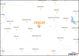 map of Zhucun