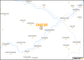 map of Zhucun