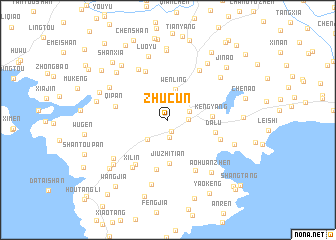 map of Zhucun