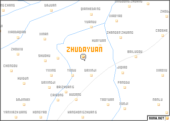 map of Zhudayuan