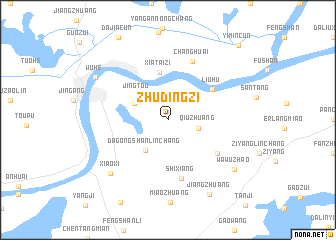 map of Zhudingzi