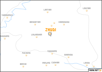 map of Zhudi