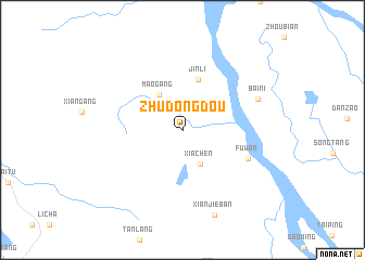 map of Zhudongdou