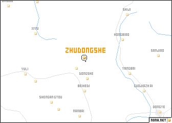 map of Zhudongshe