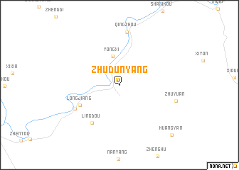 map of Zhudunyang