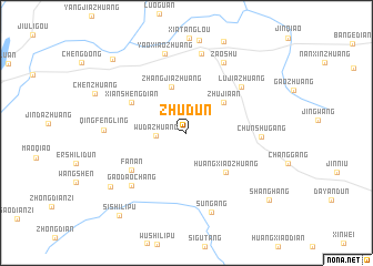 map of Zhudun