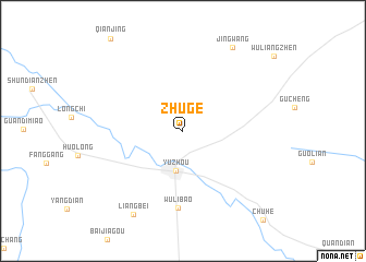 map of Zhuge