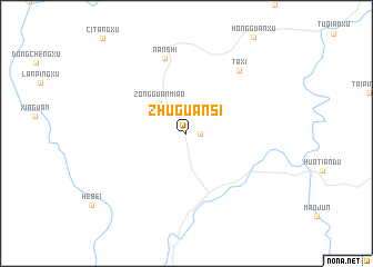 map of Zhuguansi