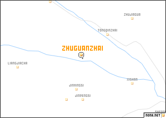 map of Zhuguanzhai