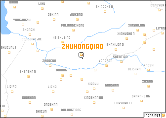 map of Zhuhongqiao