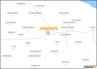 map of Zhuhuang