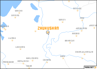 map of Zhuhushan