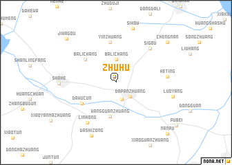 map of Zhuhu