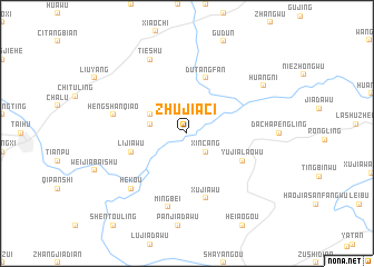 map of Zhujiaci