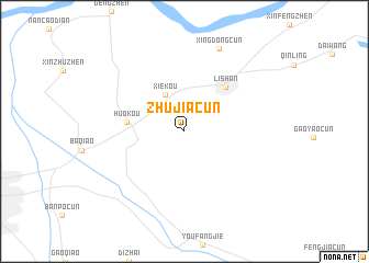 map of Zhujiacun