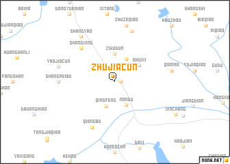 map of Zhujiacun