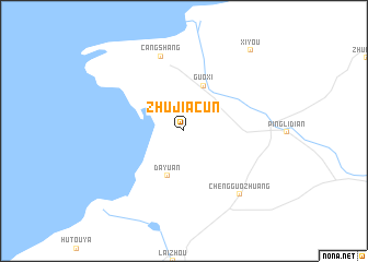 map of Zhujiacun