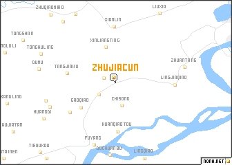 map of Zhujiacun