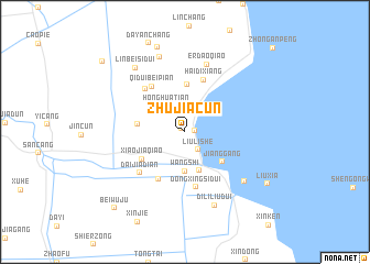 map of Zhujiacun