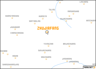 map of Zhujiafang