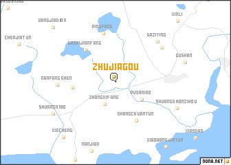 map of Zhujiagou