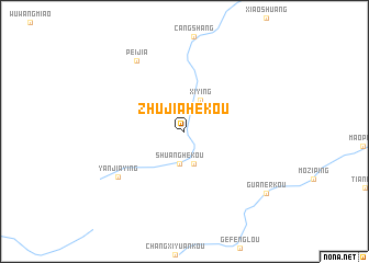 map of Zhujiahekou