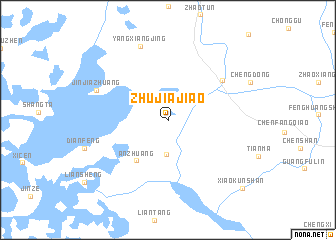 map of Zhujiajiao