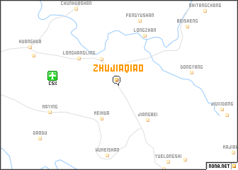 map of Zhujiaqiao