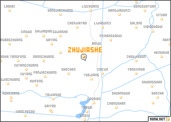 map of Zhujiashe