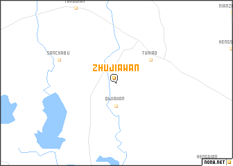 map of Zhujiawan