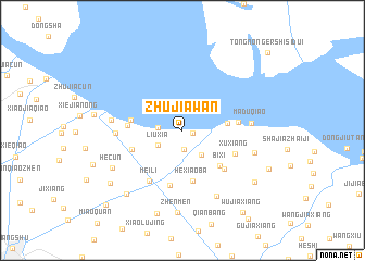 map of Zhujiawan