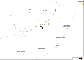 map of Zhujiayaotou