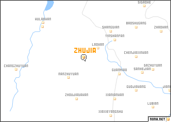 map of Zhujia