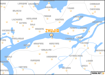 map of Zhujia